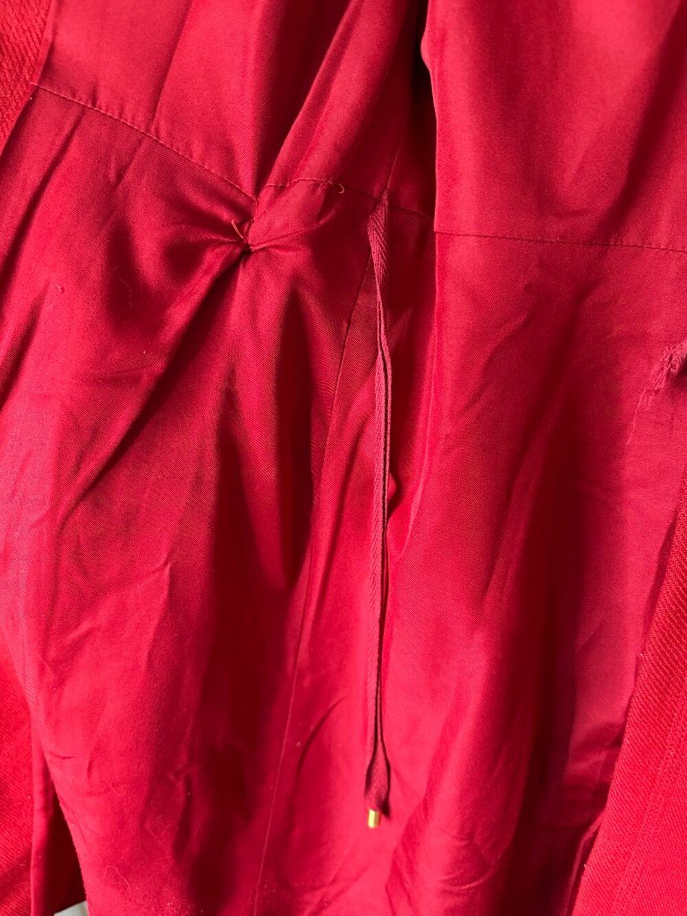 Diane Von Furstenberg Mikhaila Coat DVF 6 Wool Blend Red Jacket - Picture 7 of 13